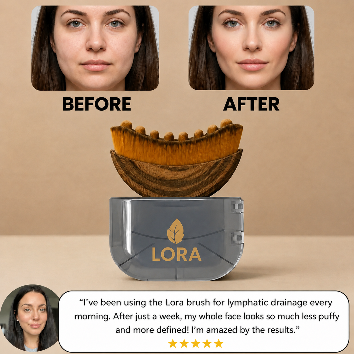 Lora™ Lymphatic Contour Face Brush