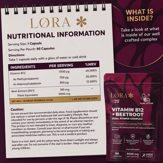 Vitamin B12 & Beetroot Dual power
